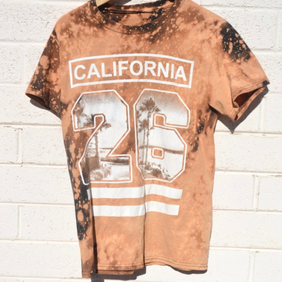 Classic Teaze Tops - Reverse Bleach California T Shirt Teaze 26 Small